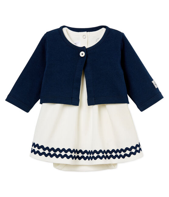 Vestido body y cárdigan para bebé niña variante 1
