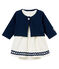 Vestido body y cárdigan para bebé niña variante 1