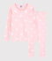 Pijama snugfit de corazón rosa de algodón ecológico de niña rosa MINOIS/blanco MARSHMALLOW