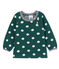 Blusa de manga larga estampada para bebé niña verde SOUSBOIS/blanco MARSHMALLOW