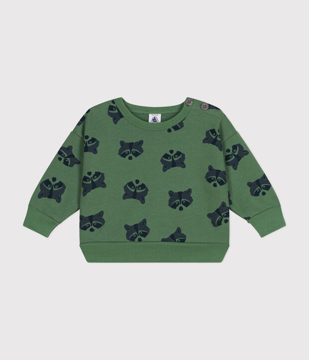 Sudadera de felpa para beb&eacute; verde/multicolor