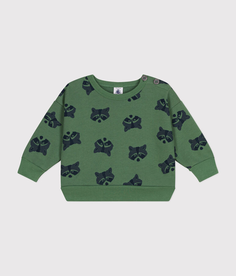 Sudadera de felpa para beb&eacute; verde/multicolor