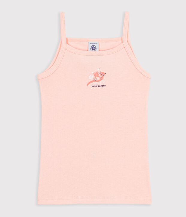 Chemise &agrave; bretelles en c&ocirc;te TANGERINE