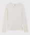 Camiseta L'ICONIQUE de algodón con cuello redondo para mujer gris BELUGA CHINE