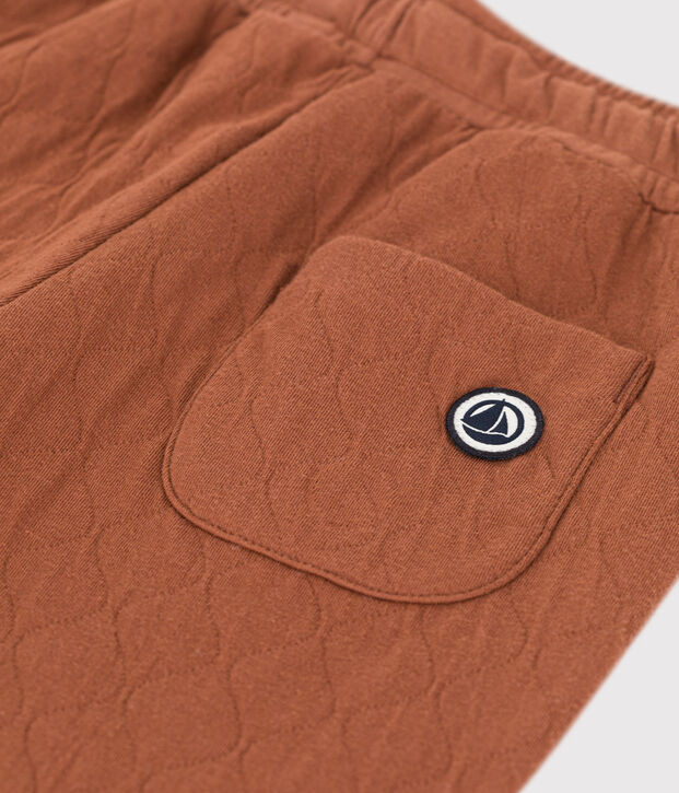 Pantal&oacute;n de t&uacute;bico acolchado de ni&ntilde;a / ni&ntilde;o marron