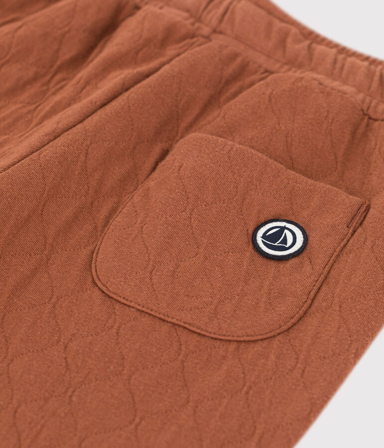 Pantal&oacute;n de t&uacute;bico acolchado de ni&ntilde;a / ni&ntilde;o marron