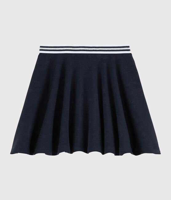 Falda de punto de niña azul SMOKING
