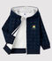 Sudadera con capucha para bebé niño azul SHADOW/crudo MULTICO