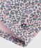 Vestido infantil de manga larga de algodón rosa JOLI/blanco MULTICO