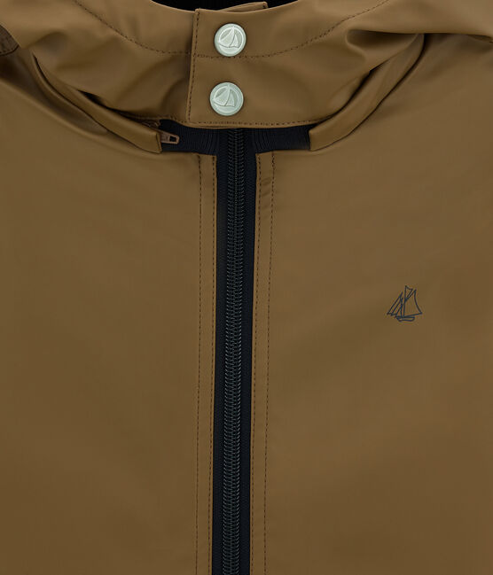 Chubasquero con forro polar marron BRINDILLE