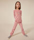 Pijama infantil liso de terciopelo