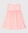 Vestido sin mangas a rayas para bebé niña blanco MARSHMALLOW/rosa ROSAKO