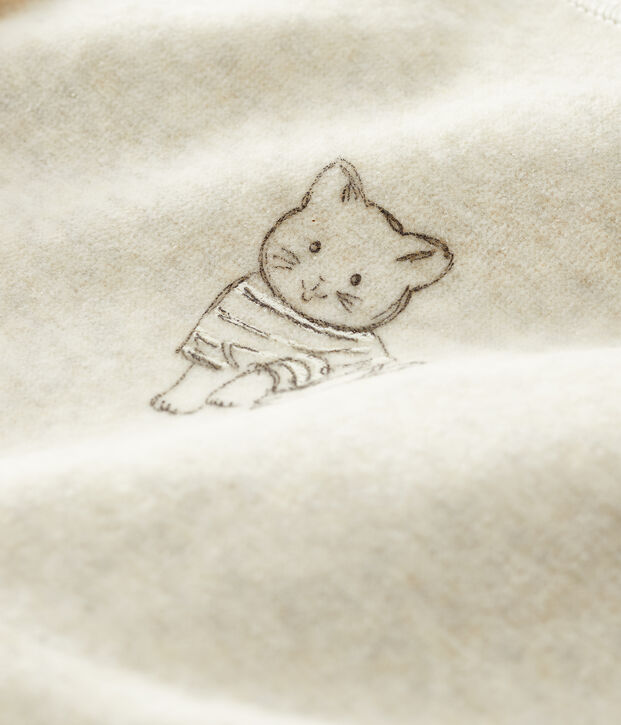 Pijama de terciopelo de gato para beb&eacute; MONTELIMAR CHINE