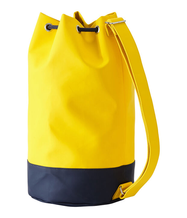 Bolso saco impermeable para mujer amarillo