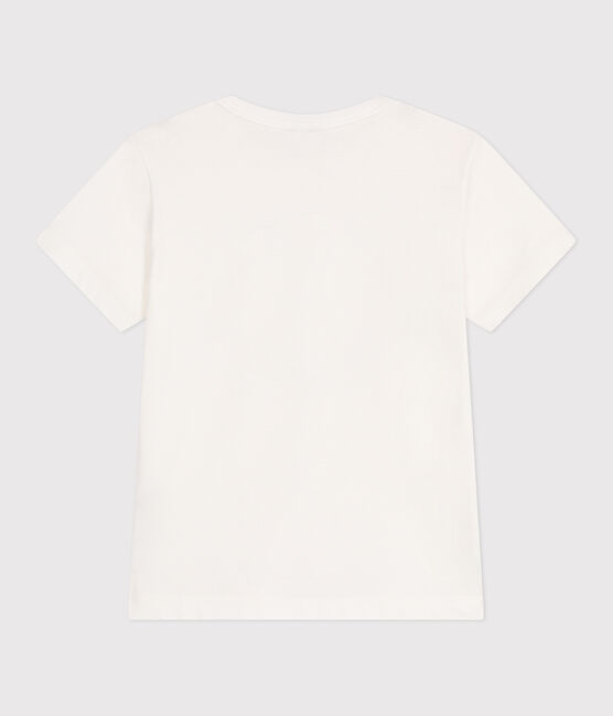 Camiseta infantil de manga corta de algodón con estampado blanco MARSHMALLOW