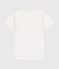 Camiseta infantil de manga corta de algodón blanco ECUME