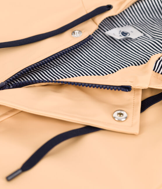 Chubasquero icónico de material reciclado y algodón ORGÁNICO beige TRENCH