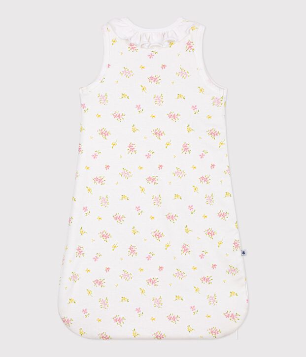 Saco para beb&eacute; de algod&oacute;n con estampado de flores TOG 1,5 blanco/multicolor