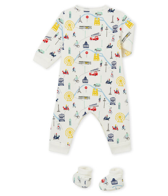 Conjunto de pijama y patucos para bebé niño blanco MARSHMALLOW/blanco MULTICO