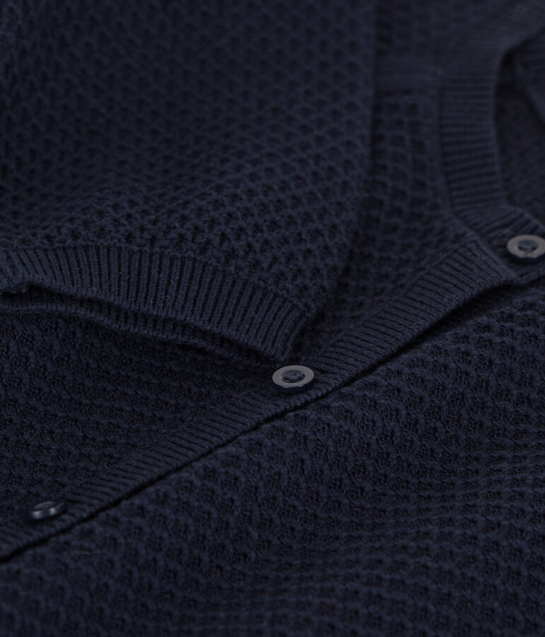 C&aacute;rdigan de algod&oacute;n para ni&ntilde;a azul