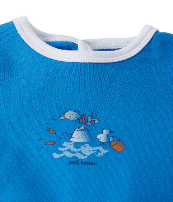 Pelele unisex para bebé azul Delphinium