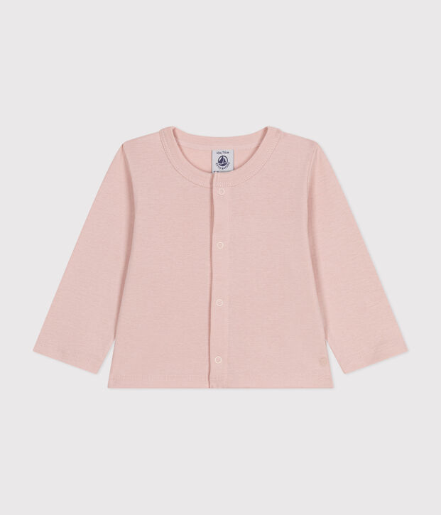 C&aacute;rdigan de algod&oacute;n para beb&eacute; rosa