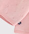 Jersey cruzado calado de punto tricotado de lana y algodón para bebé rosa JOLI