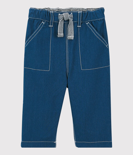 Pantalón de algodón de bebé. azul MAJOR