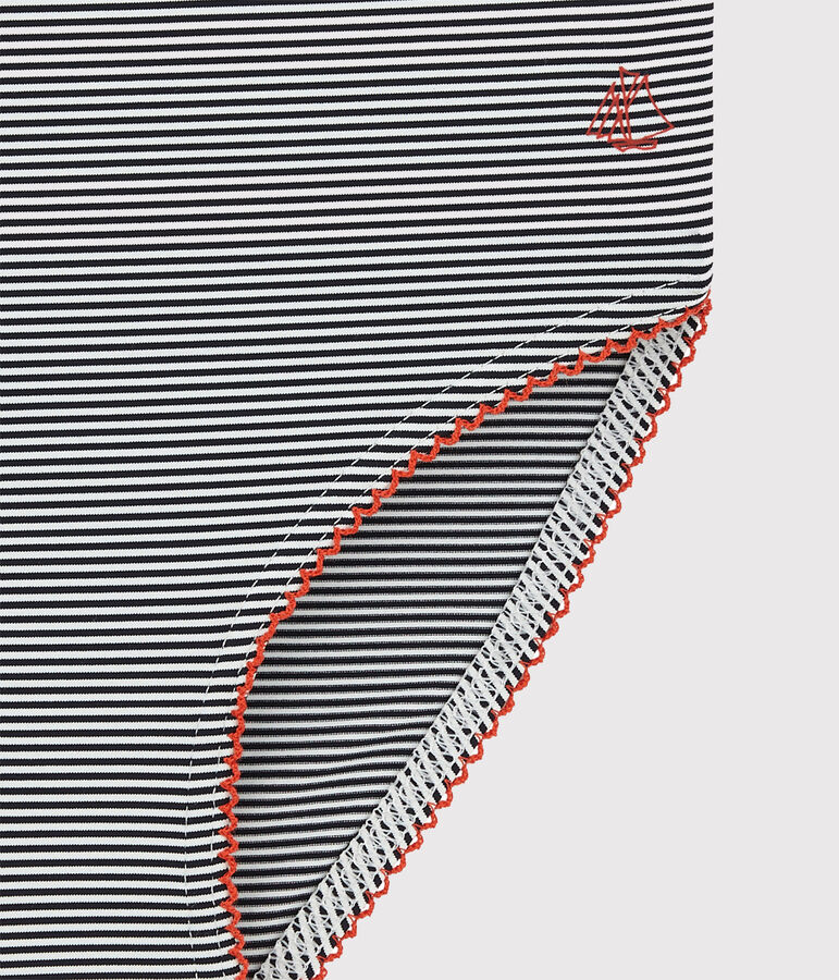 Traje de ba&ntilde;o 1 pieza para ni&ntilde;a azul/blanco