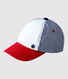 Gorra tricolor de bebé.