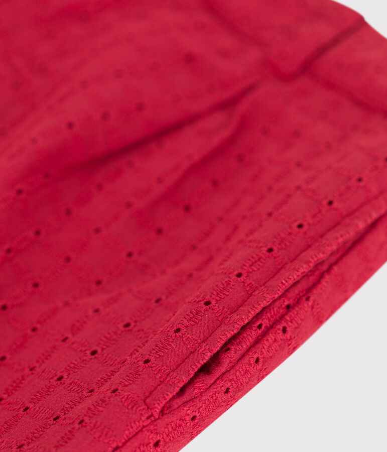 Shorts infantiles de algod&oacute;n rojo