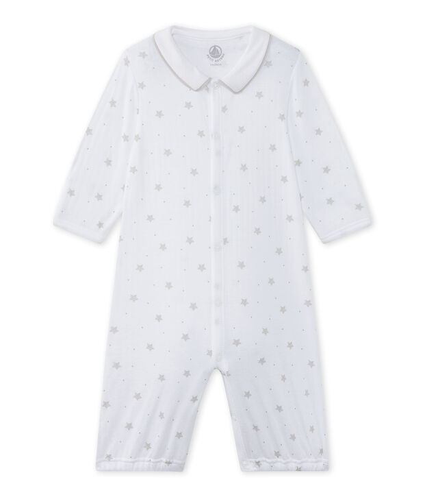 Saco beb&eacute; mixto 2 en 1 blanco/marron