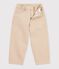 Pantal&oacute;n denim infantil con 5 bolsillos beige