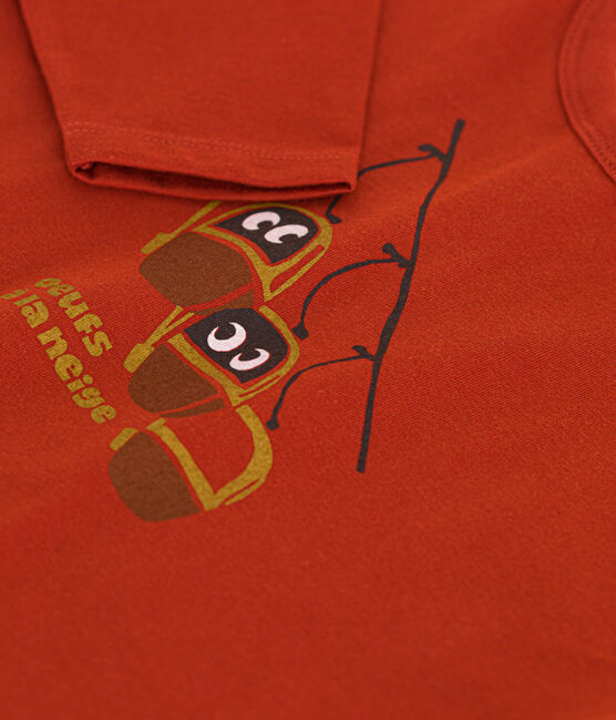 Camiseta de manga larga de jersey para bebé rojo HARISSA