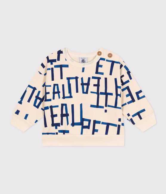 Sudadera de muletón estampada para bebé blanco AVALANCHE/ MULTICO