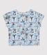 Blusa de manga corta estampada para niña