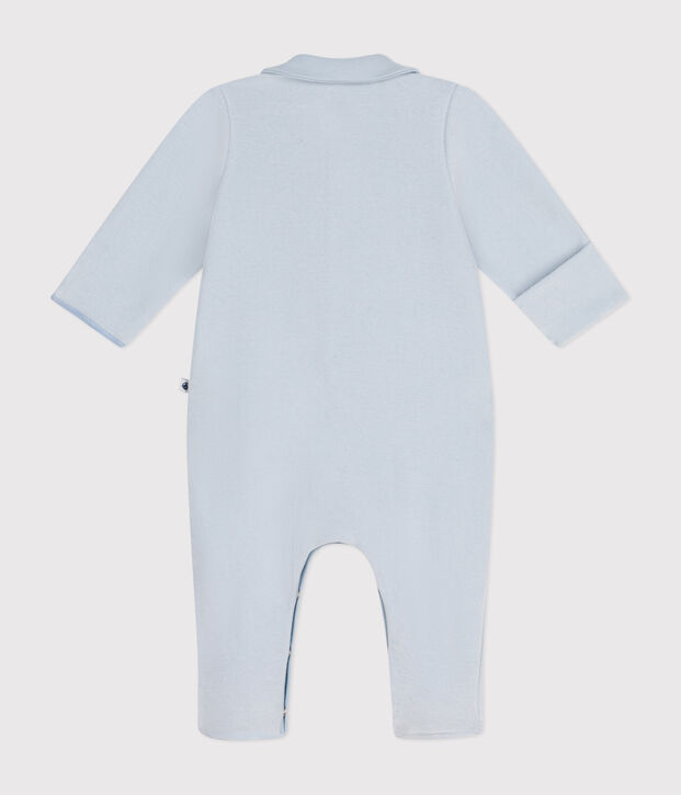 Pijama de terciopelo para beb&eacute; azul