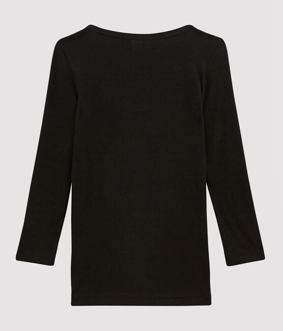 Camiseta icónica para mujer negro NOIR