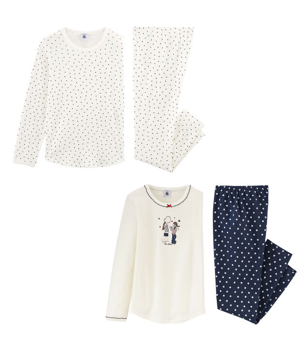 Lote de 2 pijama para ni&ntilde;a peque&ntilde;a multicolor