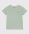 Camiseta de punto flameado para niño verde HERBIER