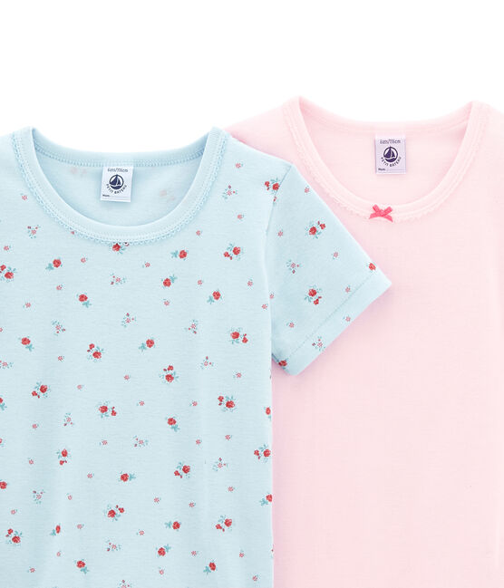 Pack de 2 camisetas de manga corta para niña variante 1