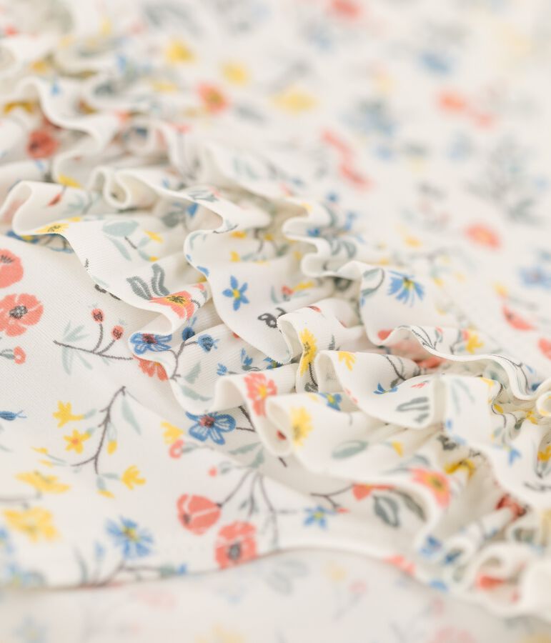 Traje de ba&ntilde;o de 1 pieza ecol&oacute;gico para beb&eacute; blanco/multicolor