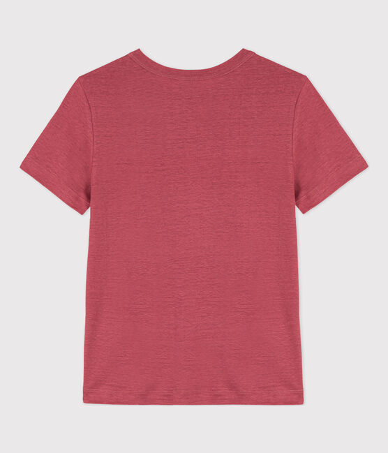 Camiseta L'ICONIQUE de lino de mujer rosa PAPI