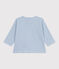 Camiseta de manga larga de algodón a rayas para bebé ADRIATIC/ MARSHMALLOW