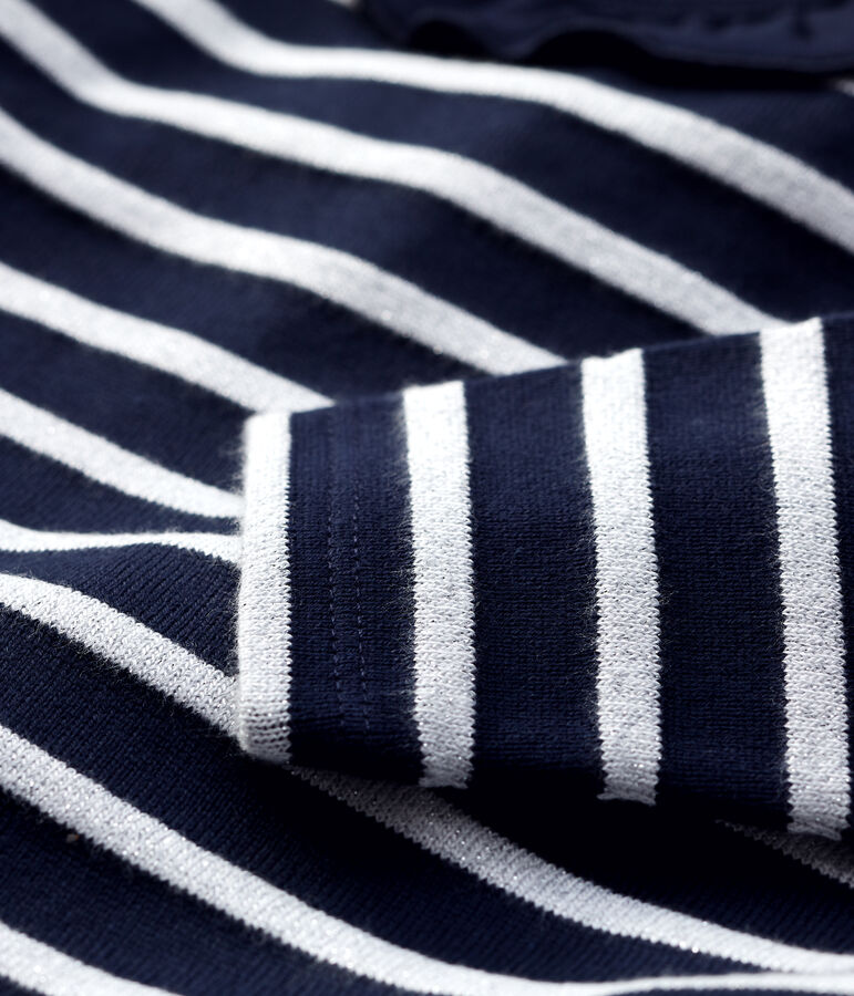 Blusa de algod&oacute;n de beb&eacute;. azul SMOKING/ MARSHMALLOW ARGENT BRILLANT