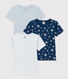 Juego de 3 camisetas de manga corta de algodón estrella para niño