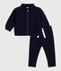 Conjunto de sudadera y pantalón de algodón liso para bebé
