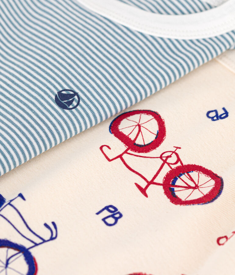 Juego de 2 pijamas infantiles de algod&oacute;n multicolor