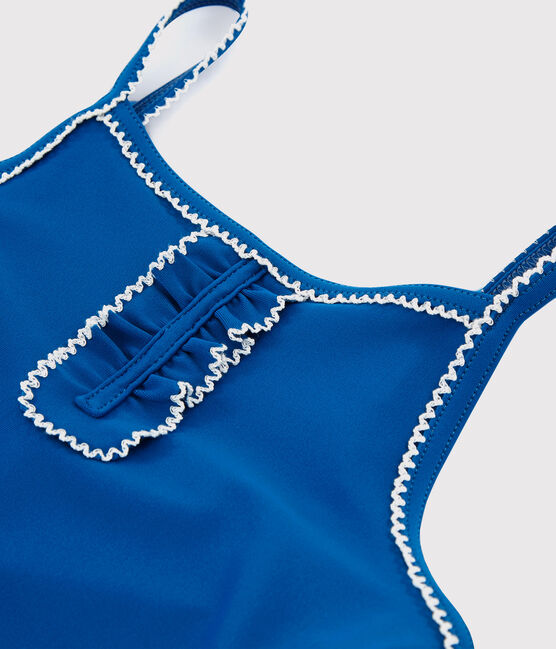 Traje de baño 1 pieza para niña azul RIYADH