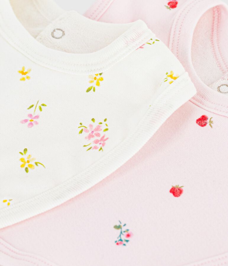 Juego de baberos de algod&oacute;n con estampado de flores para beb&eacute; multicolor